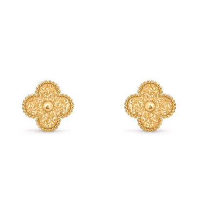 [Lumi Jewelry]CLOVER MEDIUM 1 MOTIFS LAVA EARRINGS