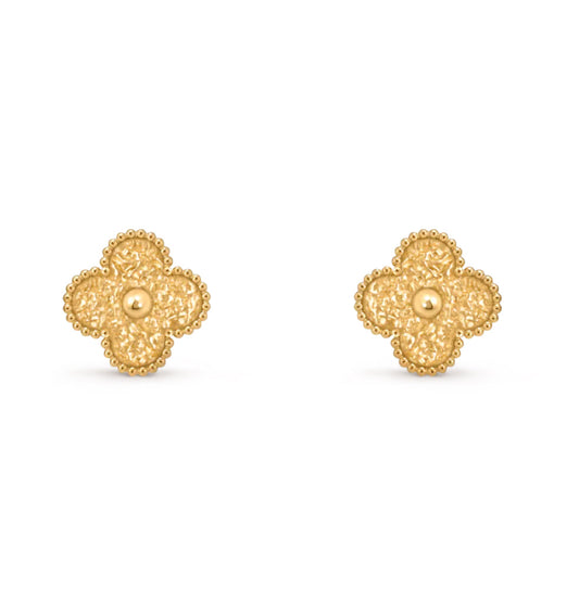 [Lumi Jewelry]CLOVER MEDIUM 1 MOTIFS LAVA EARRINGS