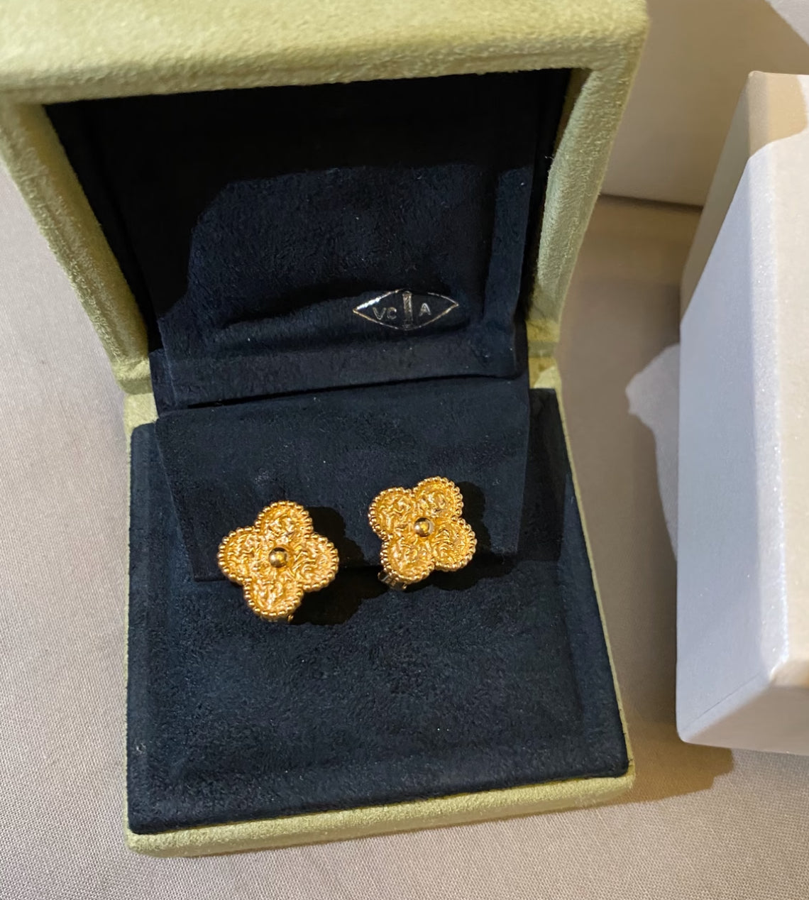 [Lumi Jewelry]CLOVER MEDIUM 1 MOTIFS LAVA EARRINGS