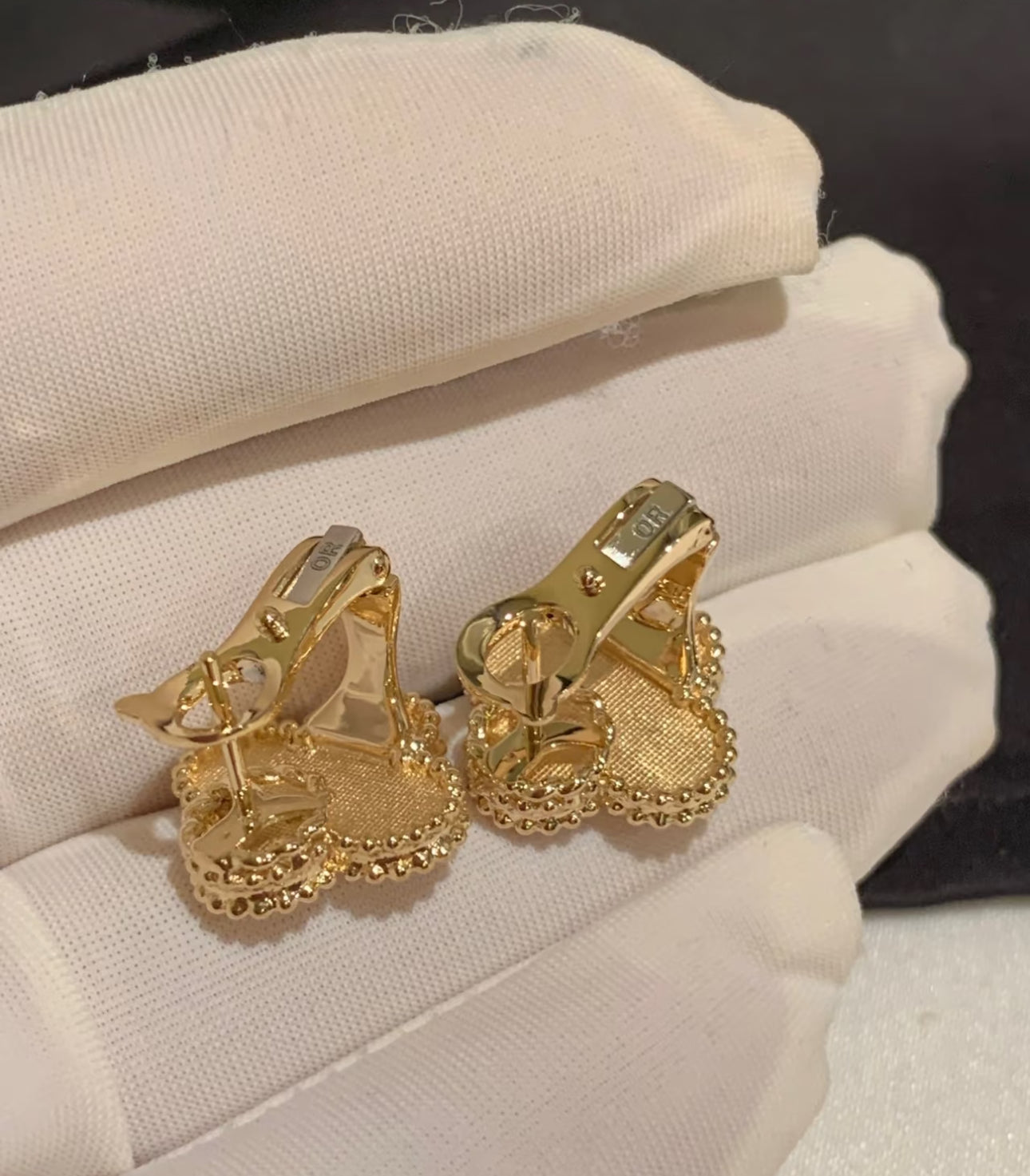 [Lumi Jewelry]CLOVER MEDIUM 1 MOTIFS LAVA EARRINGS