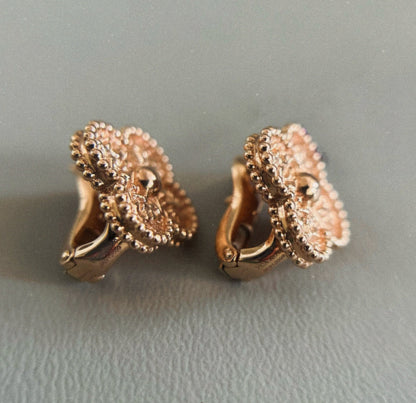 [Lumi Jewelry]CLOVER MEDIUM 1 MOTIFS LAVA EARRINGS