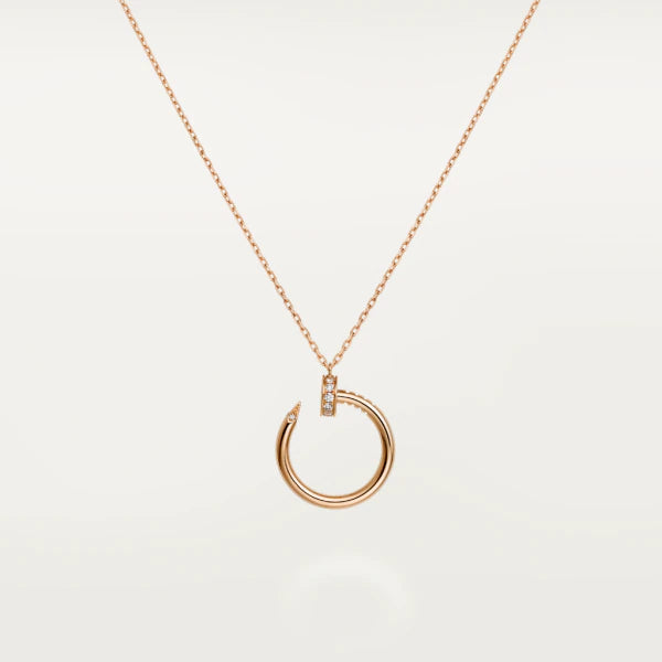 [Lumi Jewelry]JUSTE NECKLACE PINK GOLD