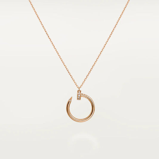 [Lumi Jewelry]JUSTE NECKLACE PINK GOLD