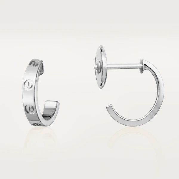 [Lumi Jewelry]LOVE EARRINGS 2.65MM SILVER