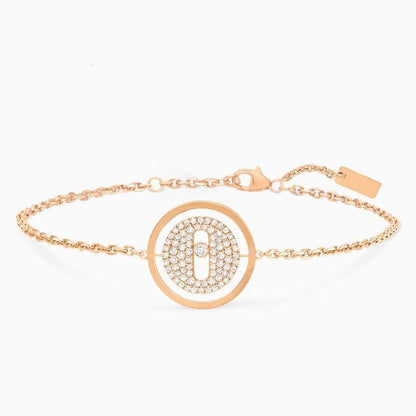 [Lumi Jewelery]LUCKY MOVE DIAMOND PAVED BRACELET