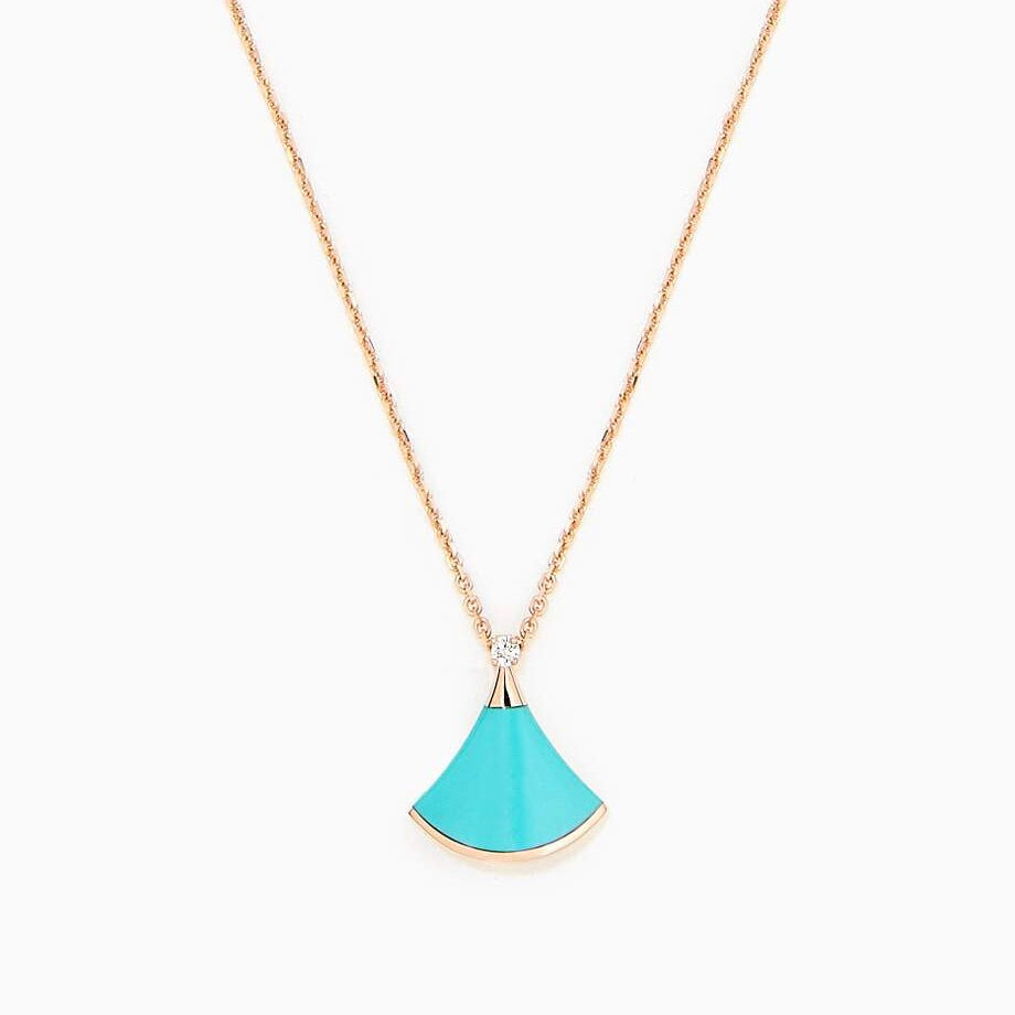 [Lumi Jewelry]DREAM NECKLACE TURQUOISE PINK GOLD