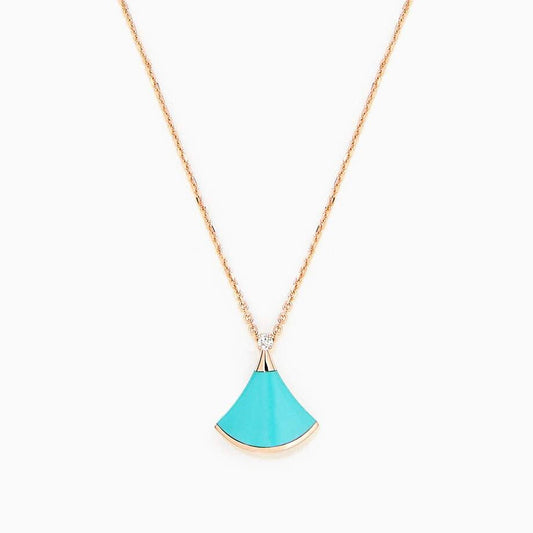 [Lumi Jewelry]DREAM NECKLACE TURQUOISE PINK GOLD