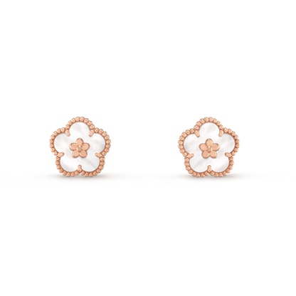 [Lumi Jewelry]LUCKY WHITE MOP EARRINGS