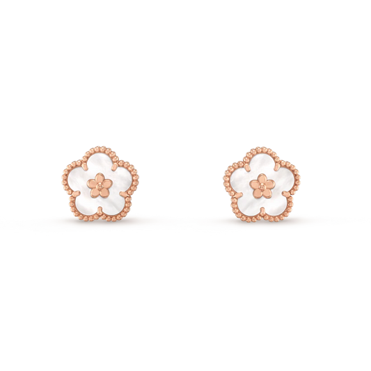 [Lumi Jewelry]LUCKY WHITE MOP EARRINGS