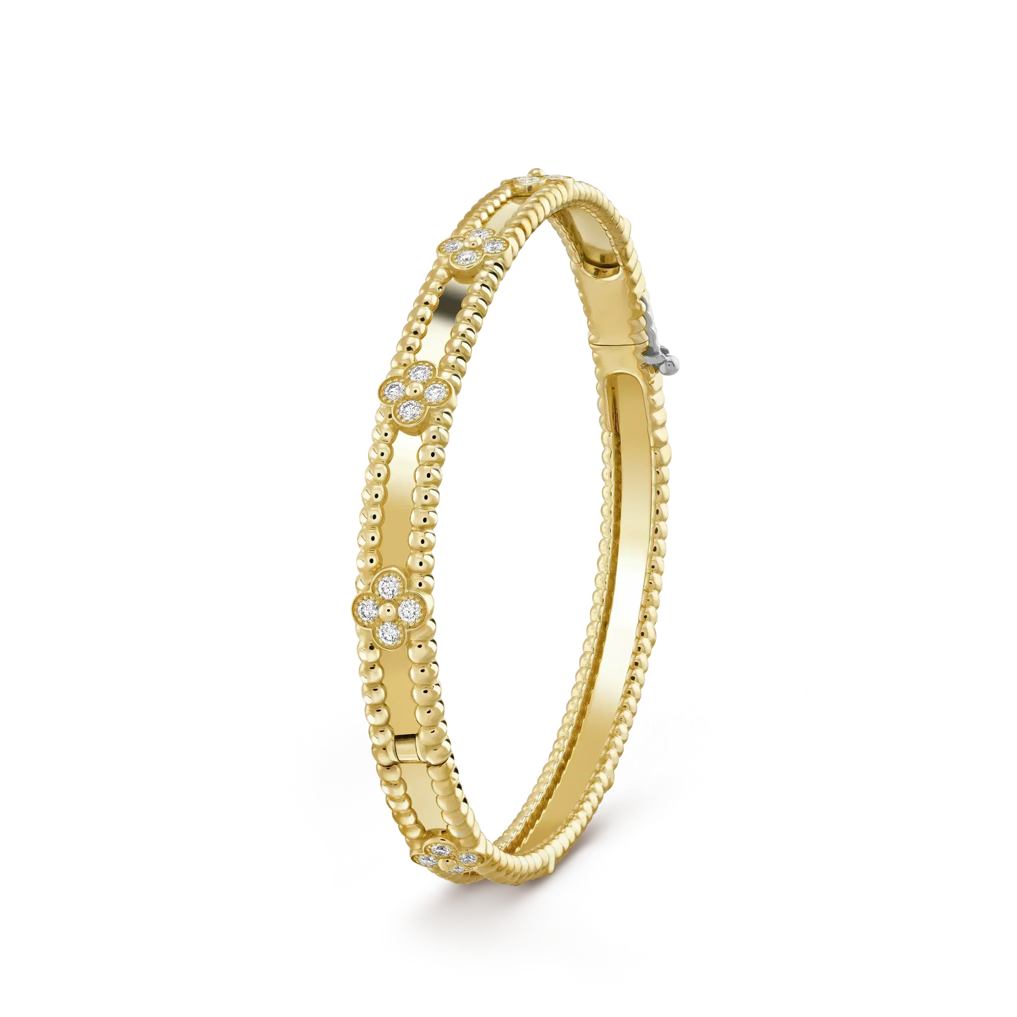 [Lumi Jewelry]CLOVER BRACELET 4MM DIAMONDS