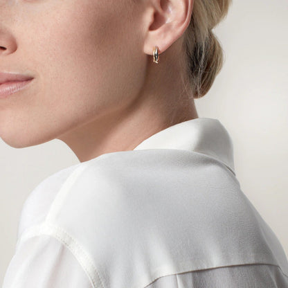 [Lumi Jewelry]TRINITY ON DIAMOND MINI EARRINGS