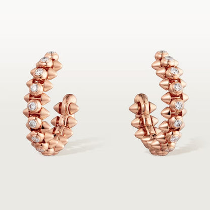 [Lumi Jewelry]CLASH FULL DIAMOND MEDIUM EARRINGS