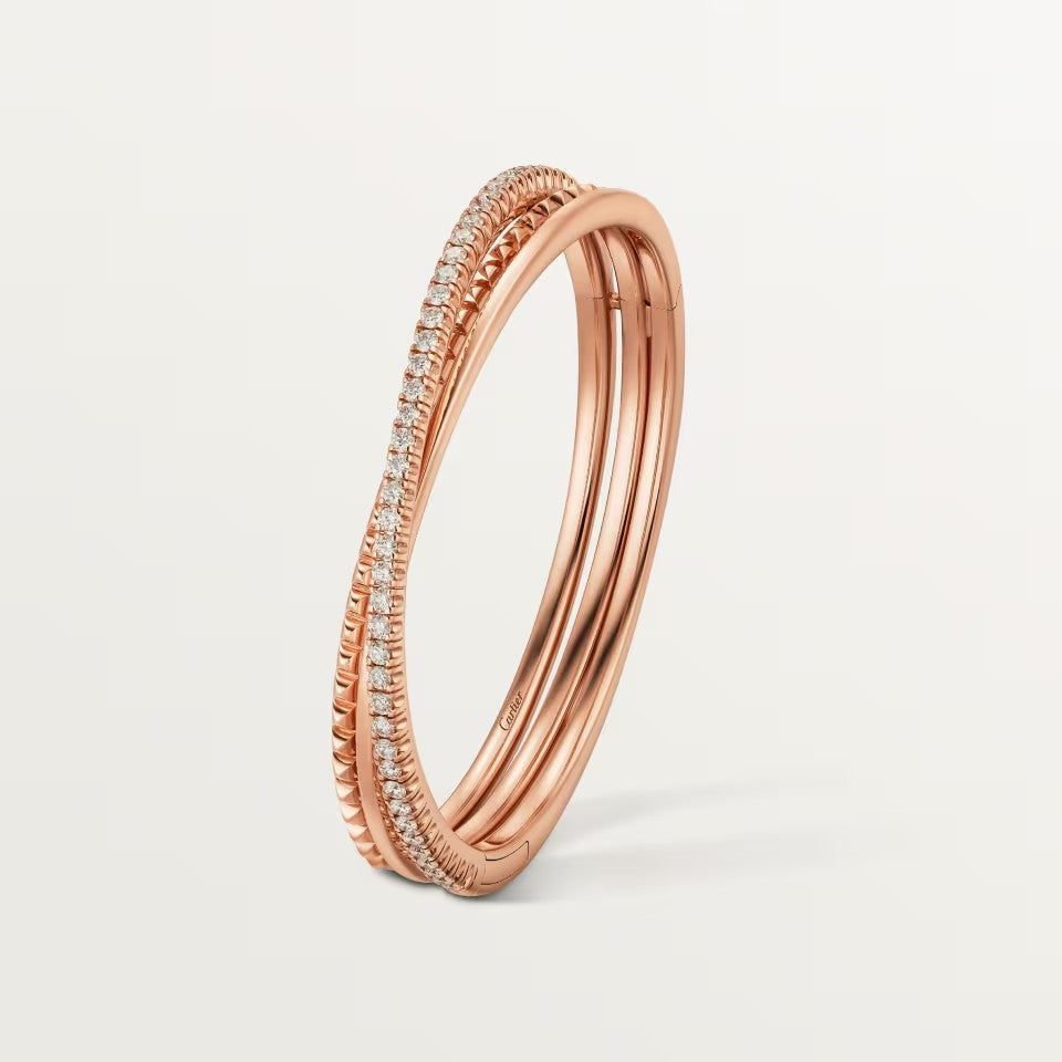 [Lumi Jewelry]ETINCELLE HALF-PAVED DIAMOND BRACELET