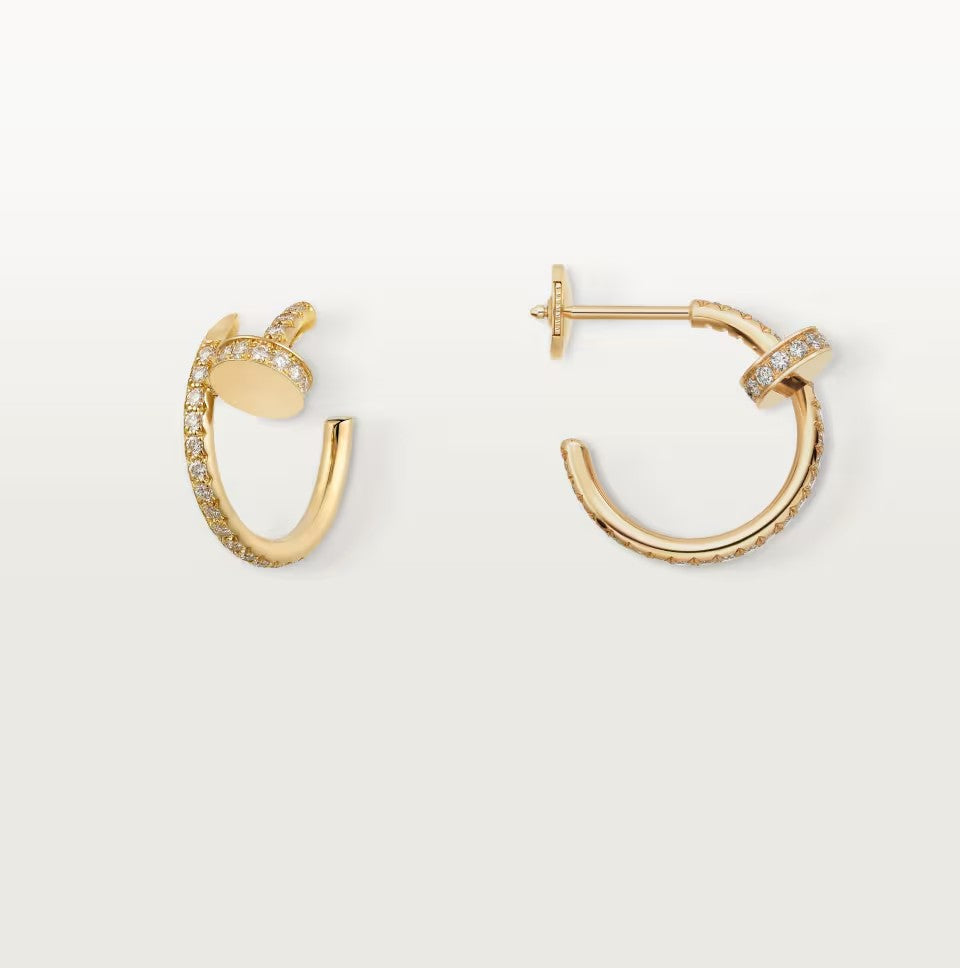 [Lumi Jewelry]JUSTE FULL DIAMOND SMALL EARRINGS