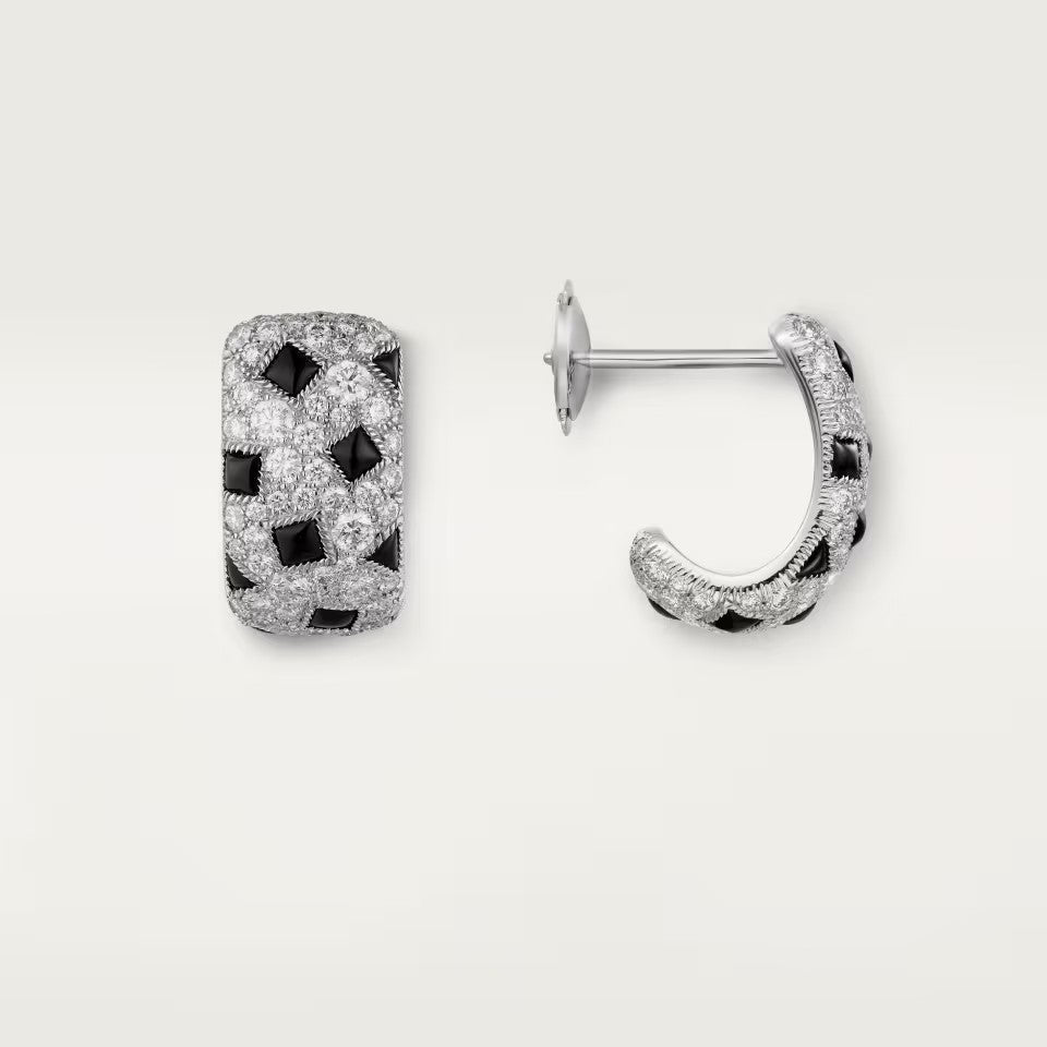 [Lumi Jewelry]PANTHERE MINI FULL DIAMOND EARRINGS