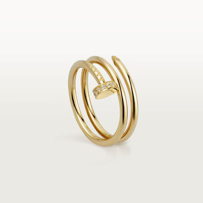 [Lumi Jewelry]JUSTE RING 4.8MM HALF DIAMOND