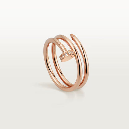 [Lumi Jewelry]JUSTE RING 4.8MM HALF DIAMOND