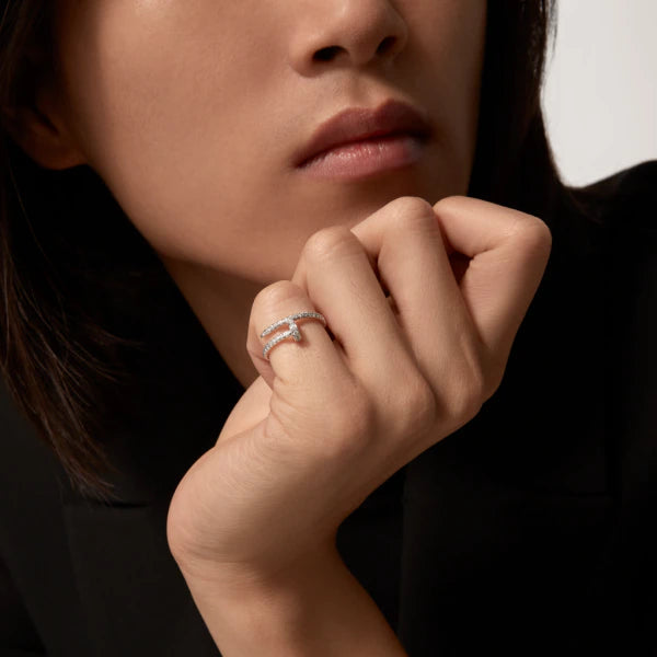 [Lumi Jewelry]JUSTE RING 1.8MM SILVER DIAMONDS