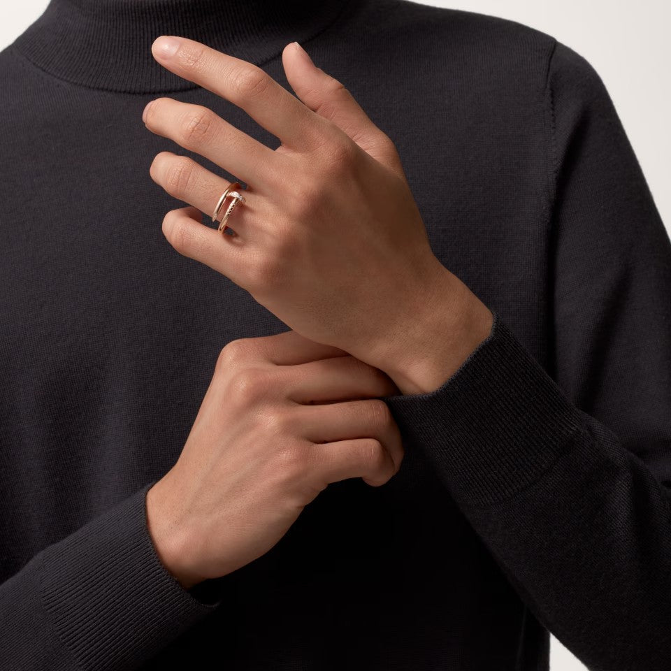 [Lumi Jewelry]JUSTE RING 2.6MM HALF DIAMOND