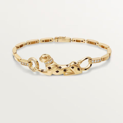 [Lumi Jewelry]PANTHERE HALF DIAMOND ON CHAIN BRACELET