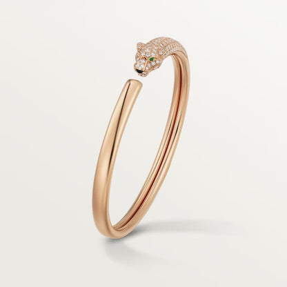 [Lumi Jewelry]PANTHERE HALF DIAMOND OPEN BRACELET