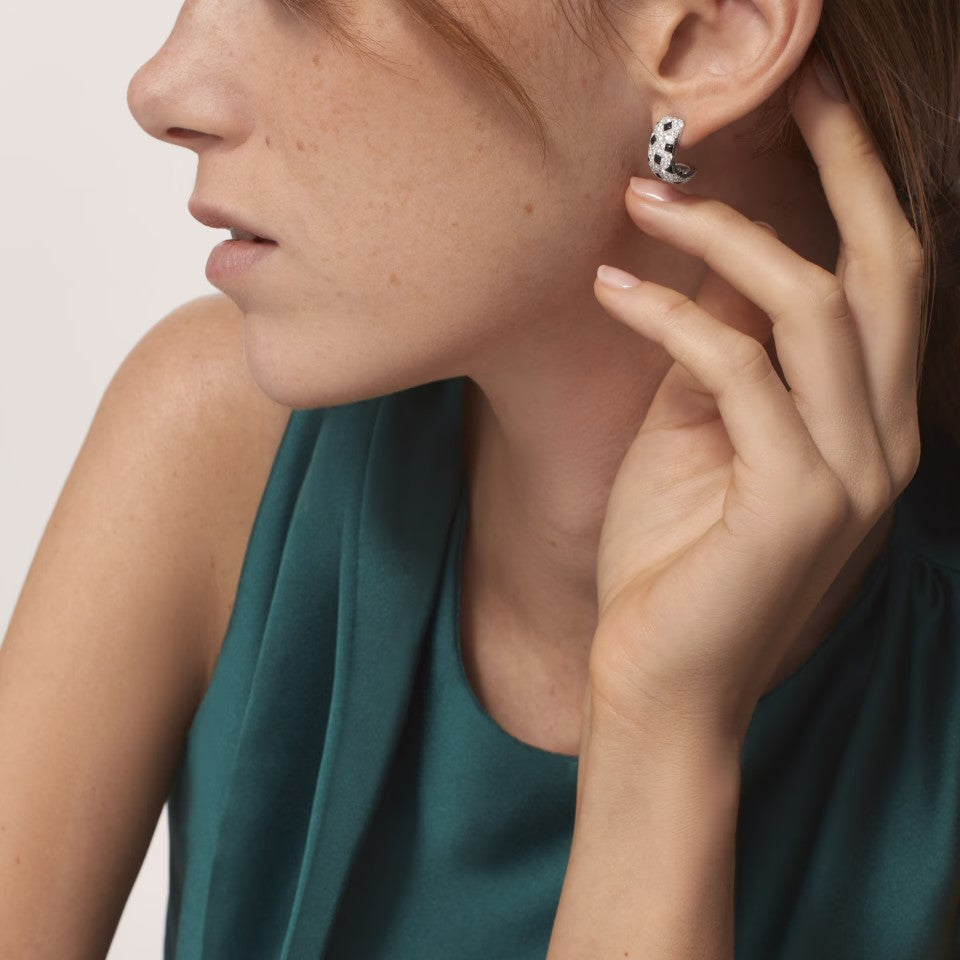 [Lumi Jewelry]PANTHERE MINI FULL DIAMOND EARRINGS