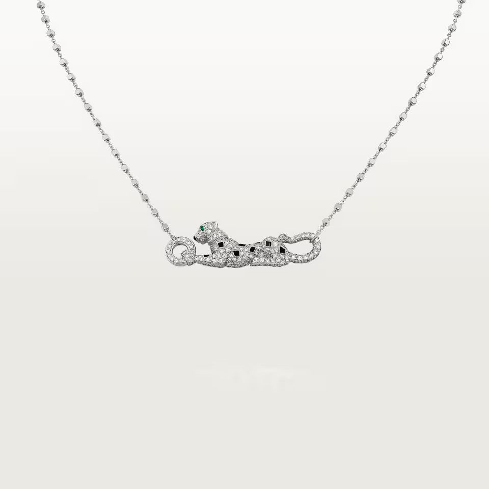 [Lumi Jewelry]PANTHERE PAVED DIAMOND NECKLACE