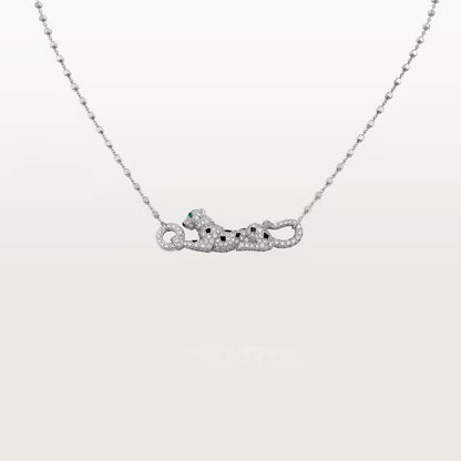 [Lumi Jewelry]PANTHERE PAVED DIAMOND NECKLACE