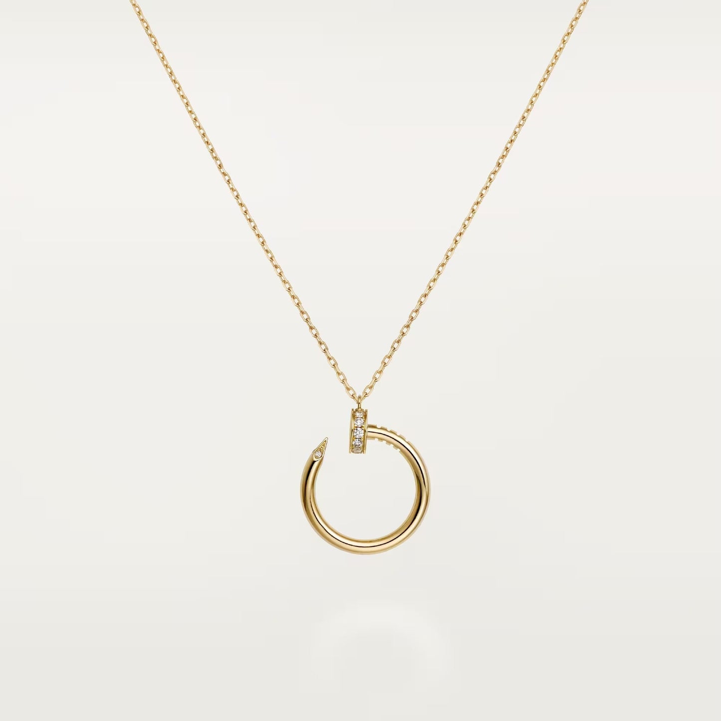 [Lumi Jewelry]JUSTE NECKLACE HALF DIAMOND