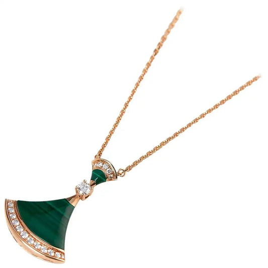 [Lumi Jewelry]DREAM NECKLACE MALACHITE DIAMOND
