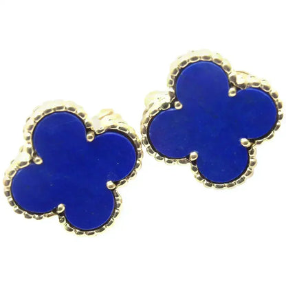 [Lumi Jewelry]CLOVER MINI 9.5MM TURQUOISE EARRINGS