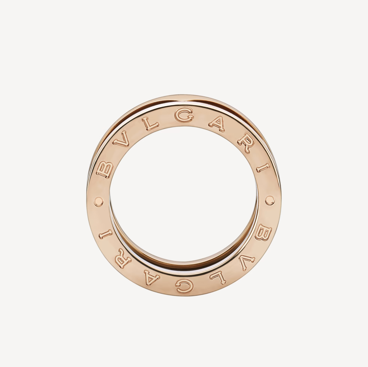 [Lumi Jewelry]ZERO 1 TWO-BAND LOOPS AND BLACK CERAMIC PINK GOLD RING