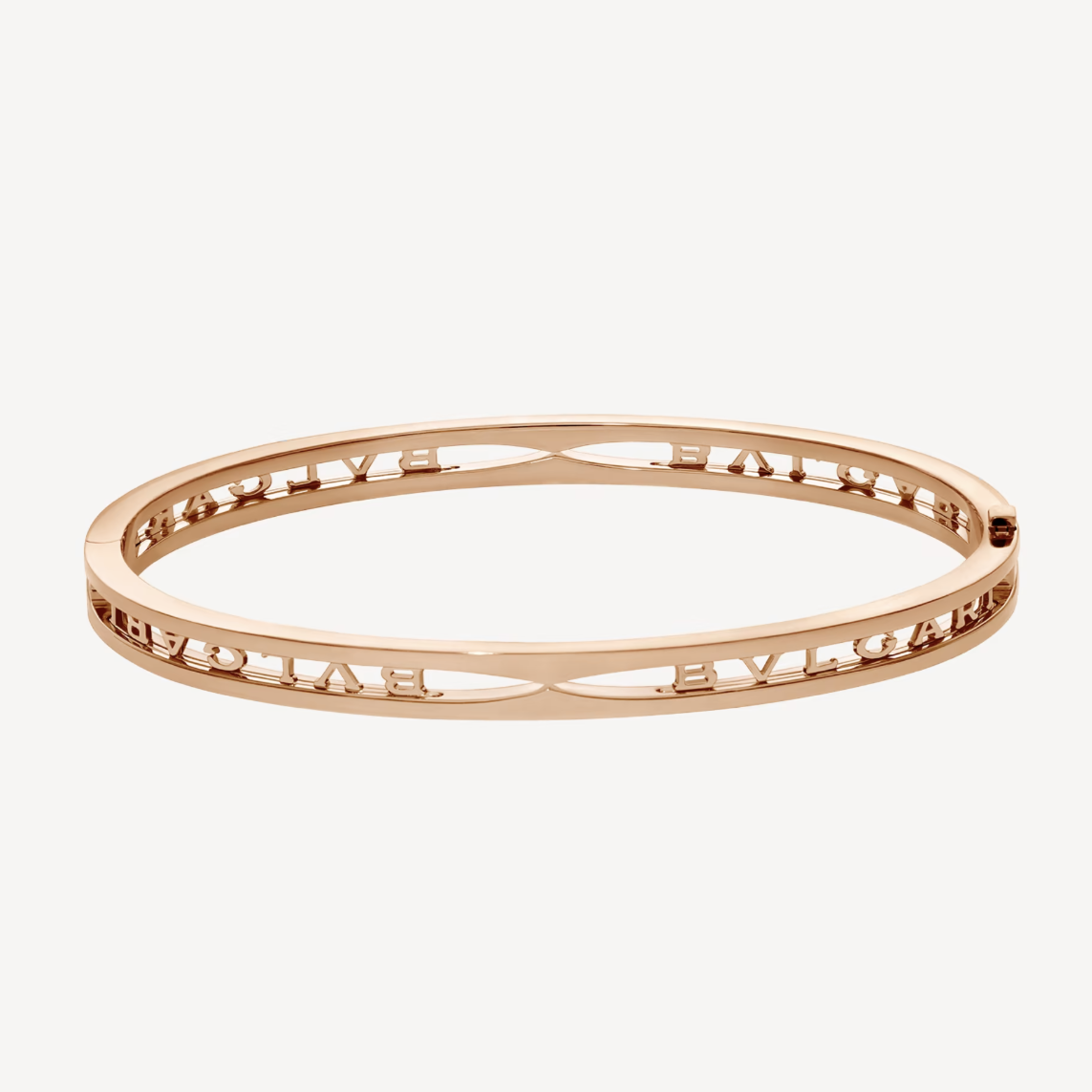[Lumi Jewelry]ZERO 1 SPIRAL LOGO PINK GOLD BRACELET