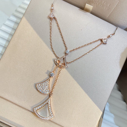 [Lumi Jewelry]DREAM NECKLACE WHITE MOP FULL DIAMOND