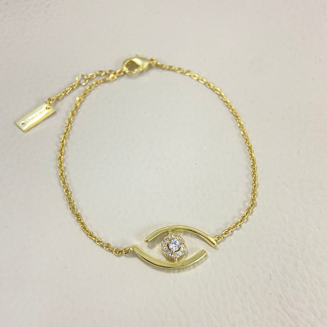 [Lumi Jewelery]Lucky Eye Pave-Set Diamond Bracelet