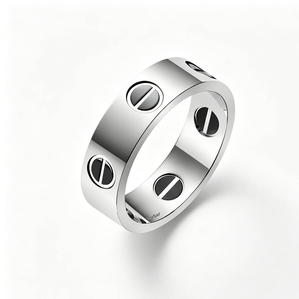 [Lumi Jewelry]LOVE RING 5.5MM NO DIAMONDS  CERAMIC