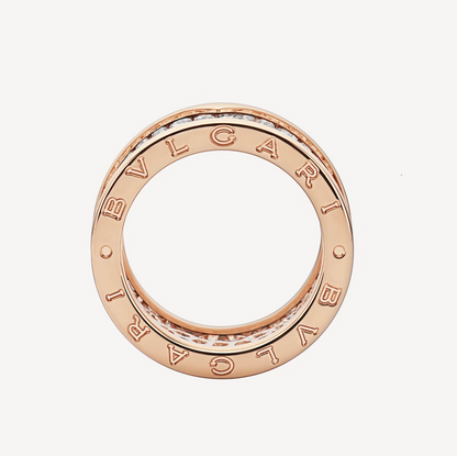 [Lumi Jewelry]ZERO 1 WITH PAVED DIAMONDS ON THE SPIRAL RING