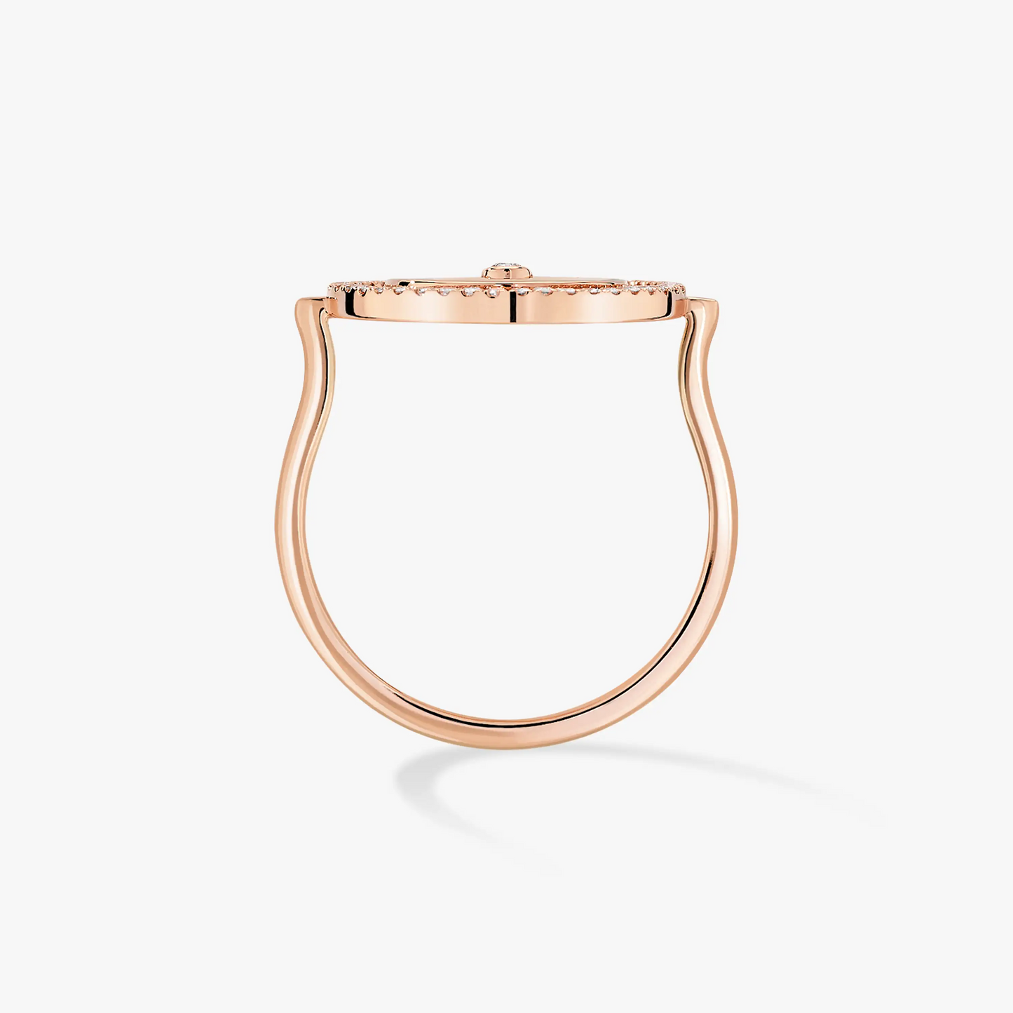 [Lumi Jewelery]LUCKY MOVE PINK GOLD DIAMOND RING