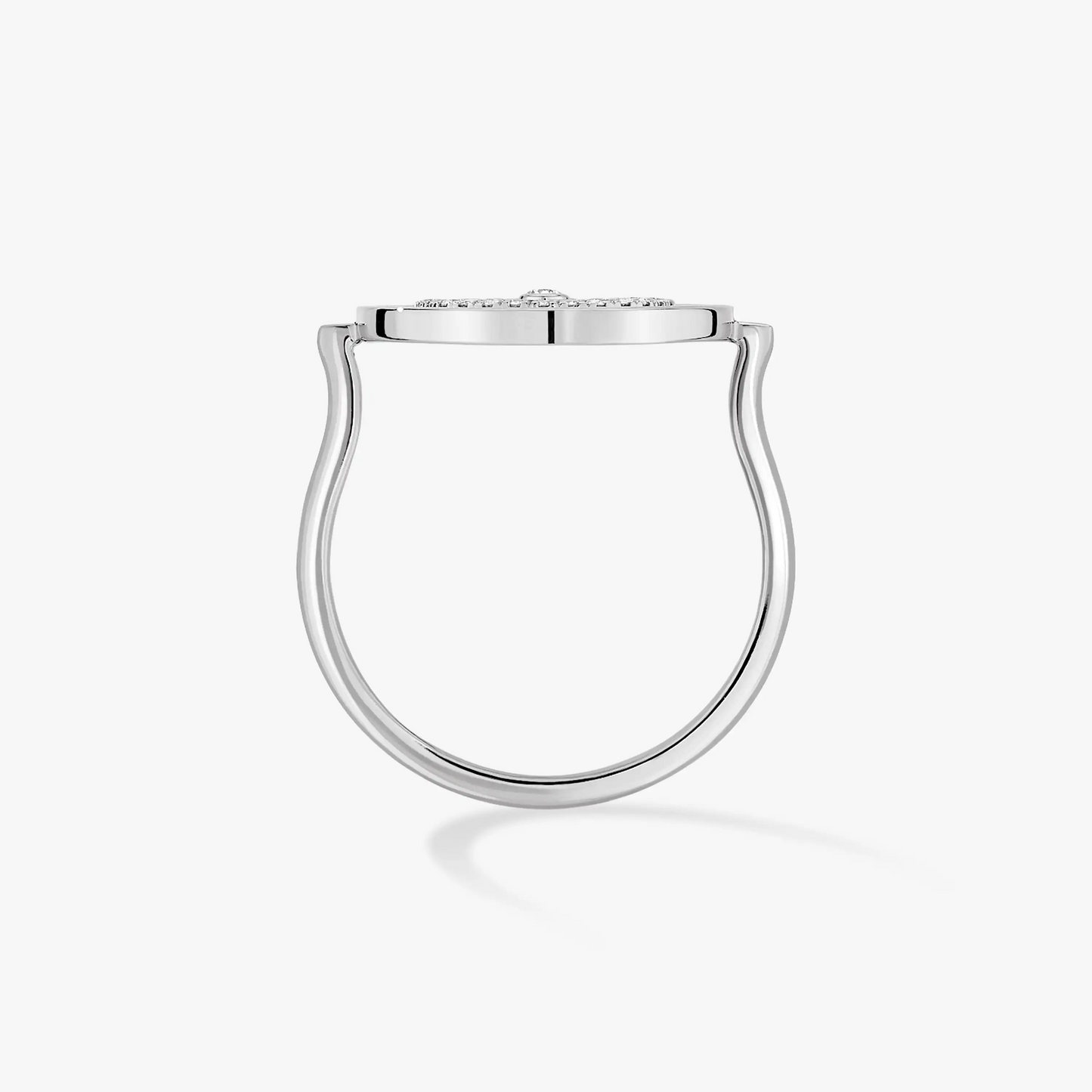 [Lumi Jewelery]LUCKY MOVE PAVED SILVER DIAMOND RING