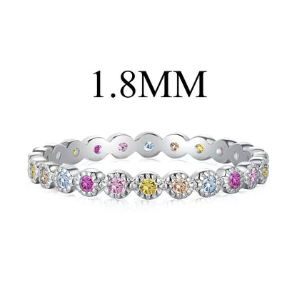 [Lumi Jewelry]Unique Scintillating Round Cut Daily Ring