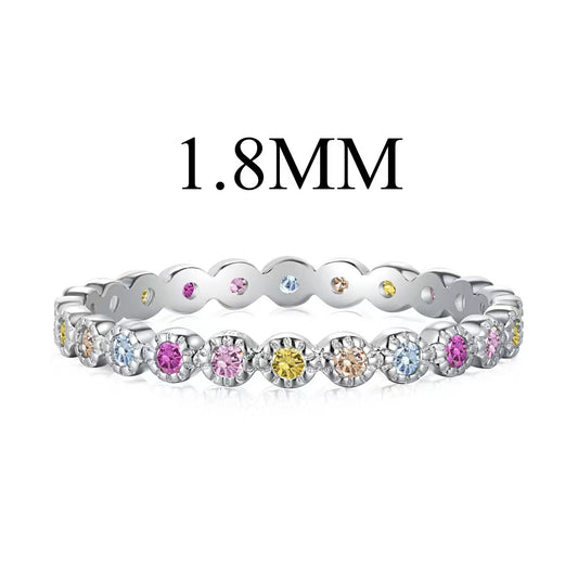 [Lumi Jewelry]Unique Scintillating Round Cut Daily Ring