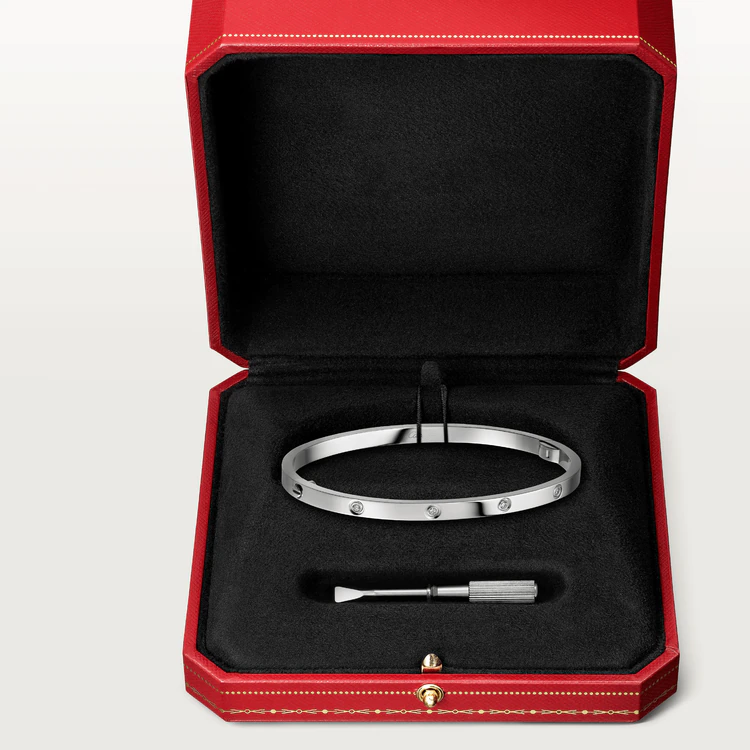 [Lumi Jewelry]LOVE BRACELET 3.65MM 10 DIAMONDS