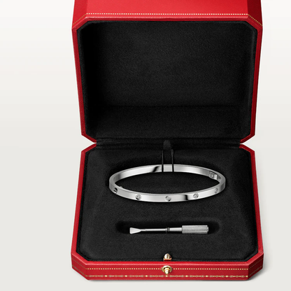 [Lumi Jewelry]LOVE BRACELET 3.65MM 10 DIAMONDS