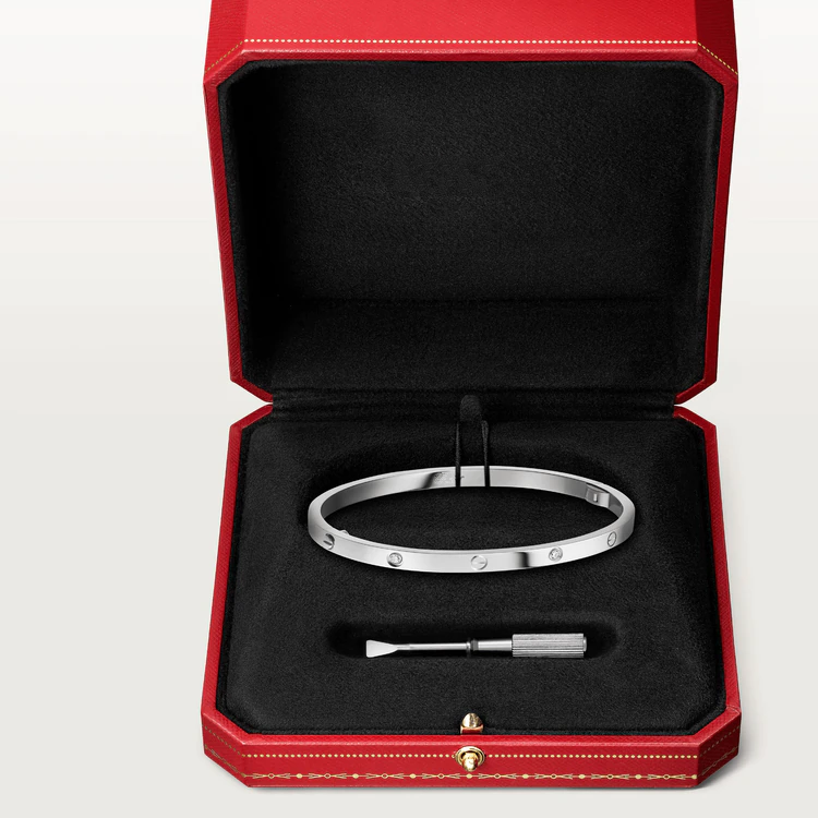[Lumi Jewelry]LOVE BRACELET 3.65MM 6 DIAMONDS