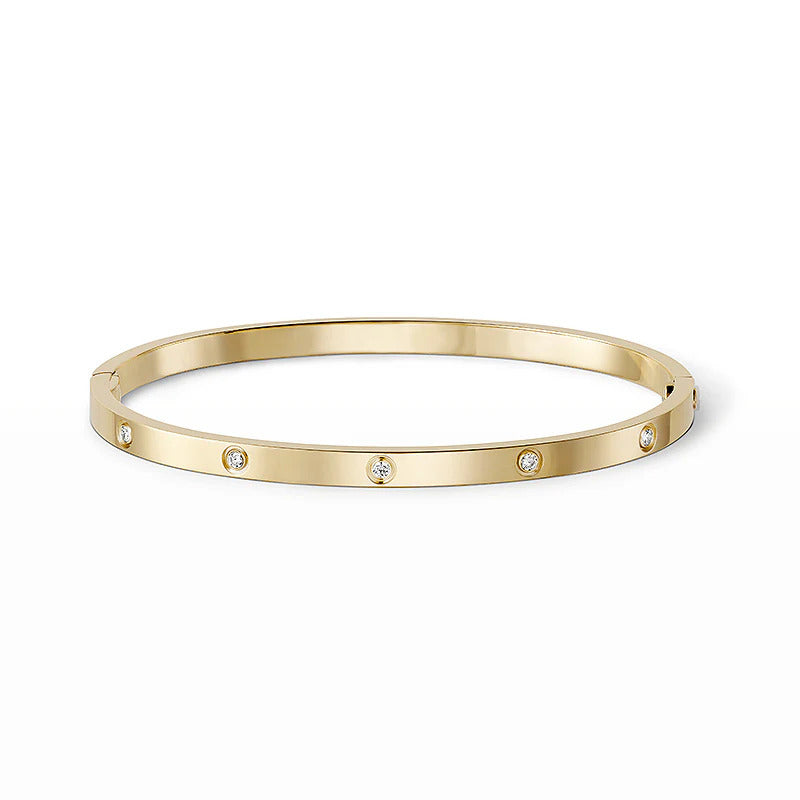 [Lumi Jewelry]LOVE BRACELET 3.65MM 10 DIAMONDS