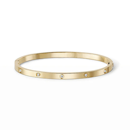 [Lumi Jewelry]LOVE BRACELET 3.65MM 10 DIAMONDS