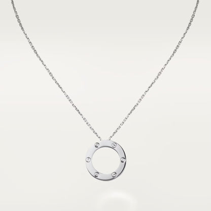[Lumi Jewelry]LOVE NECKLACE 16MM 3 DIAMONDS
