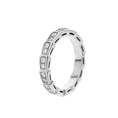 [Lumi Jewelry]SERPENTI RING SILVER DIAMOND PAVED 3MM