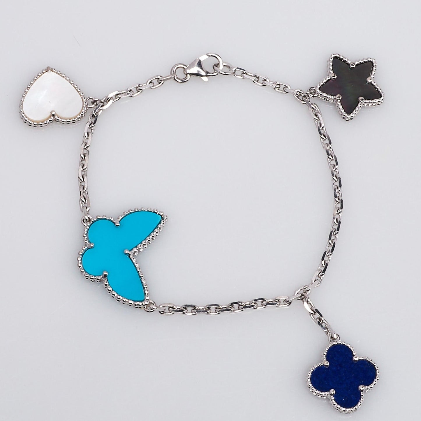 [Lumi Jewelry]LUCKY SPRING SILVER BRACELET 4 MOTIF