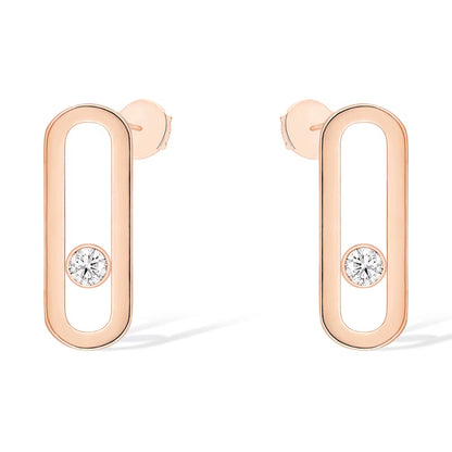 [Lumi Jewelery]MOVE UNO SMALL 1 DIAMOND EARRINGS